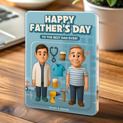 Best Dad Ever - Personalized Acrylic Plaque