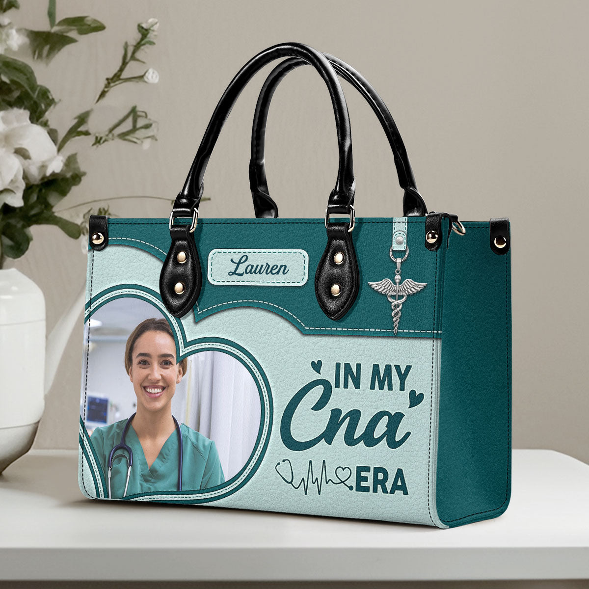 In My Nurse Era - Personalized Custom Leather Handbag