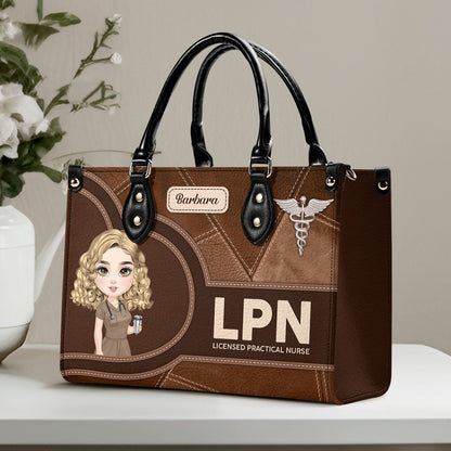 The Chic Nurse - Personalized Custom Leather Handbag