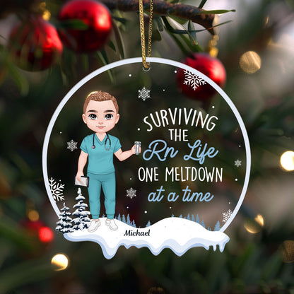 The Nurse Life - Personalized Nurse Acrylic Ornament