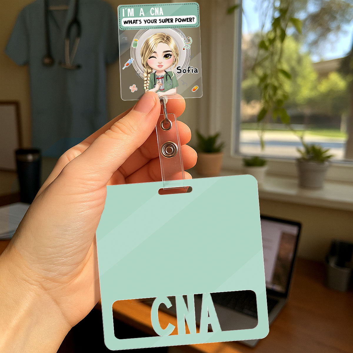 Superpower Nurse - Personalized Nurse Badge Reel & Buddy Set