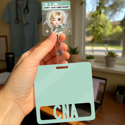 Superpower Nurse - Personalized Nurse Badge Reel & Buddy Set