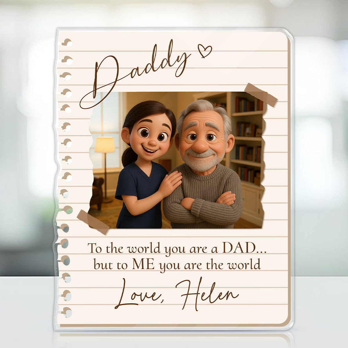 You Are The World - Personalized Acrylic Plaque