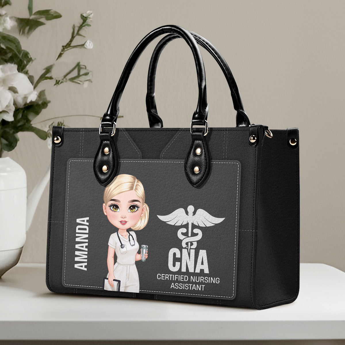 Legend Nurse - Personalized Custom Leather Handbag