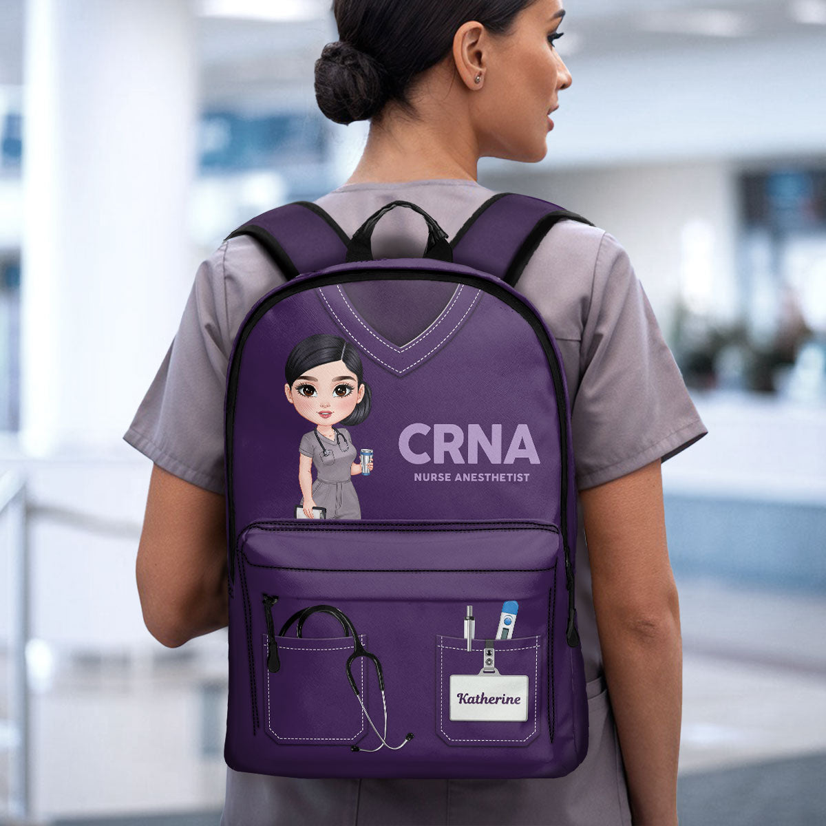 Cool Nurse Uniform - Personalized Backpack