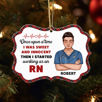 Sweet And Innocent - Personalized Nurse Acrylic Ornament