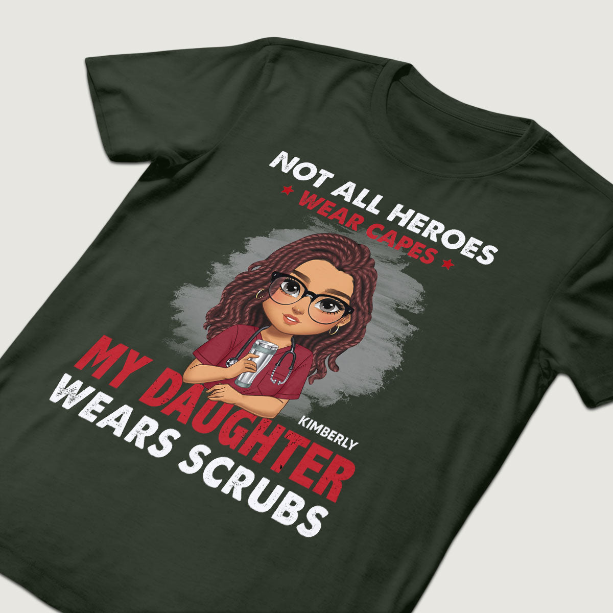 Not All Heroes Wear Capes - Personalized Custom Nurse T-shirt, Hoodie, Sweatshirt