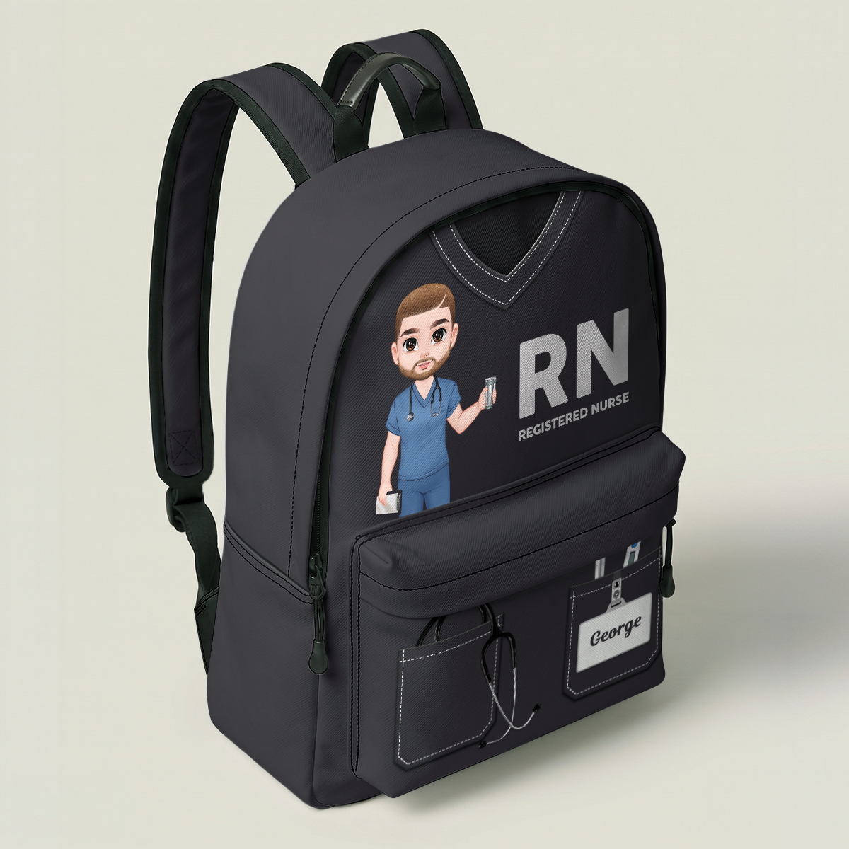 Nurse Scrubs - Personalized Backpack