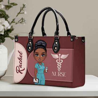Gracefully Nursing - Personalized Custom Leather Handbag