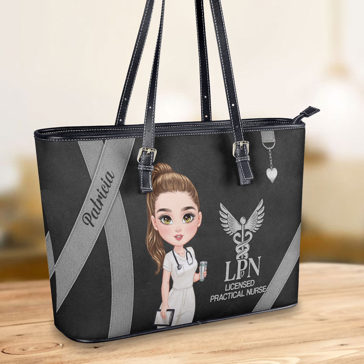 Nurse Like That - Personalized Custom Nurse Leather Tote Bag