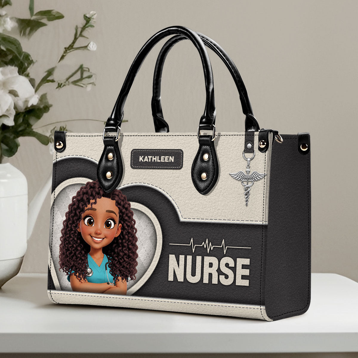 Delightful Nurse Style - Personalized Custom Leather Handbag