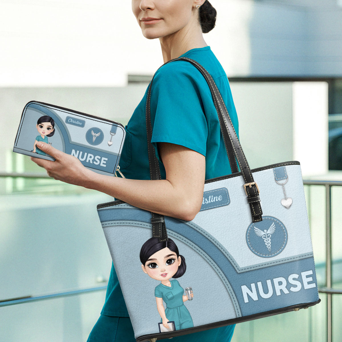 Gentle Style Nurse - Personalized Custom Nurse Leather Tote Bag Deal