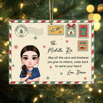A Letter To Nurses - Personalized Nurse Acrylic Ornament