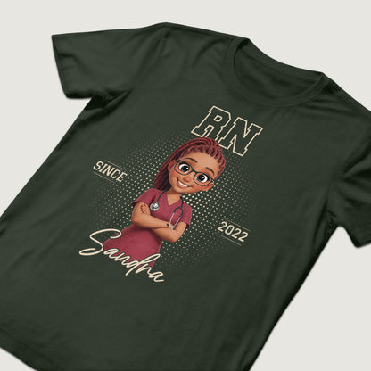 Retro Elegant Nurse - Personalized Custom Nurse T-shirt, Hoodie, Sweatshirt