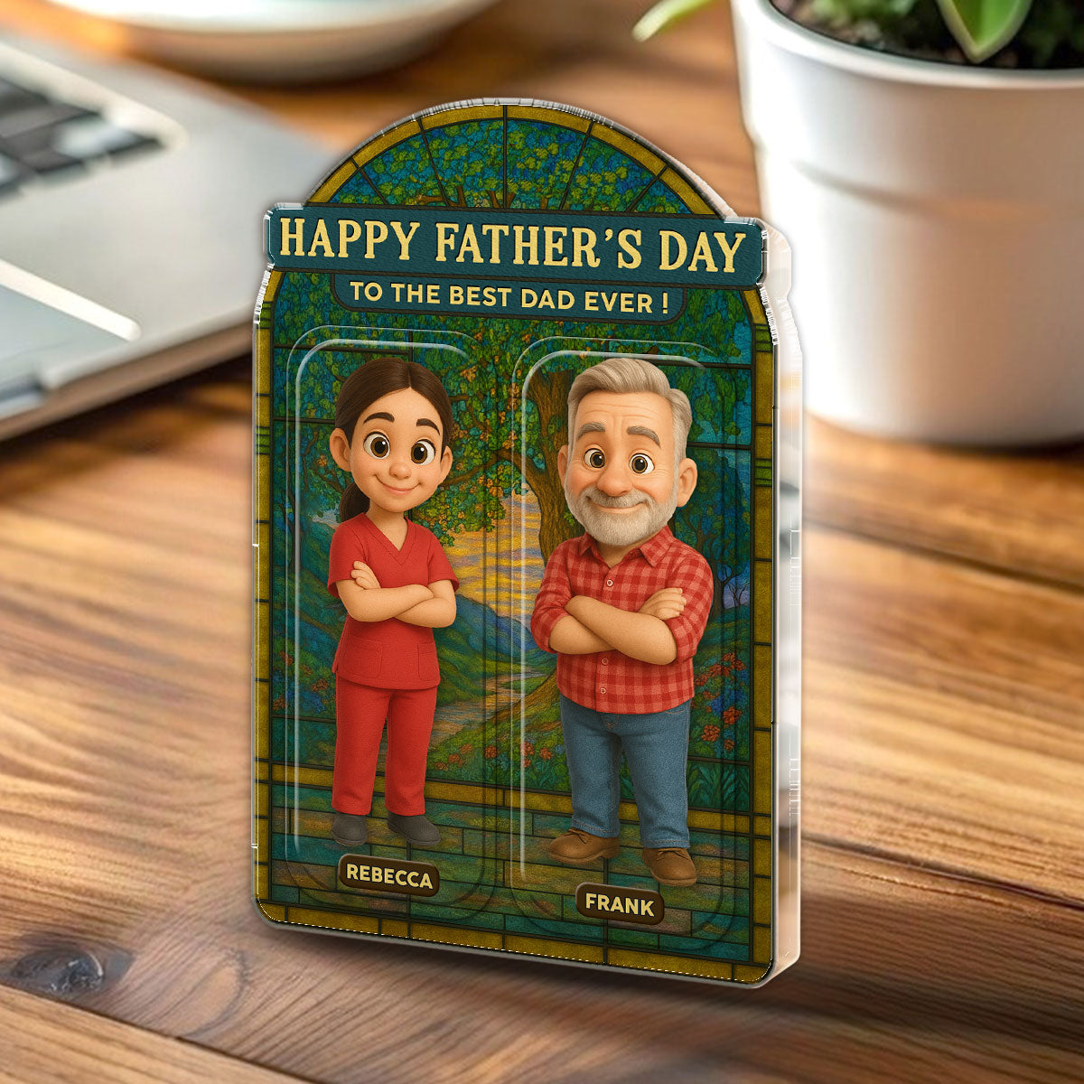 Our Best Dad - Personalized Acrylic Plaque