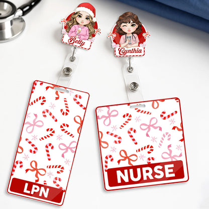 Nurse Holiday - Personalized Nurse Badge Reel & Buddy Set