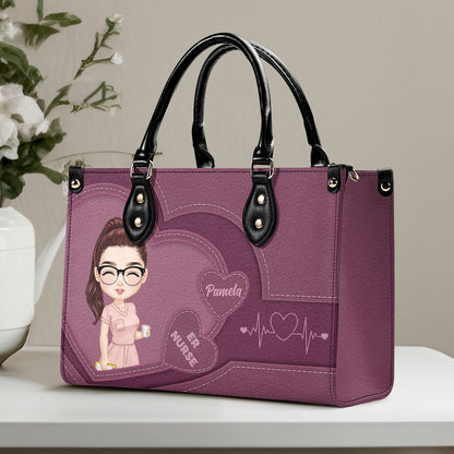 Sweet Nurse - Personalized Custom Leather Handbag