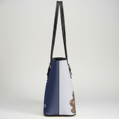 Graceful Nurse Style - Personalized Custom Nurse Leather Tote Bag