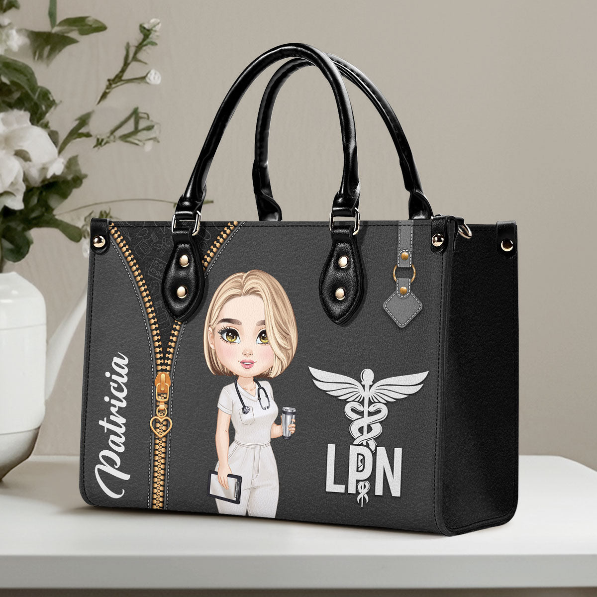 That Nurse - Personalized Custom Leather Handbag