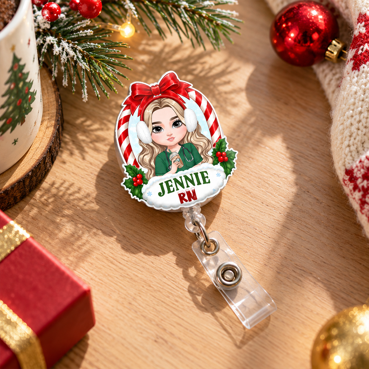 Candy Nurse - Personalized Nurse Badge Reel