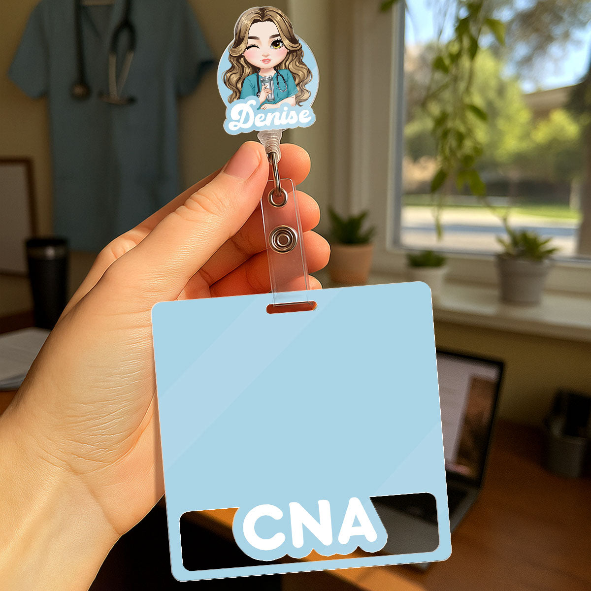 The Basic - Personalized Nurse Badge Reel & Buddy Set