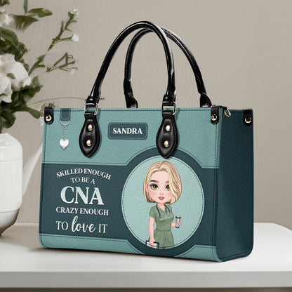 To Be A Nurse - Personalized Custom Leather Handbag