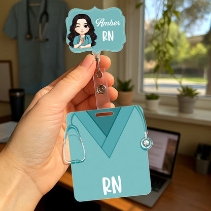 To Be A Nurse - Personalized Nurse Badge Reel & Buddy Set