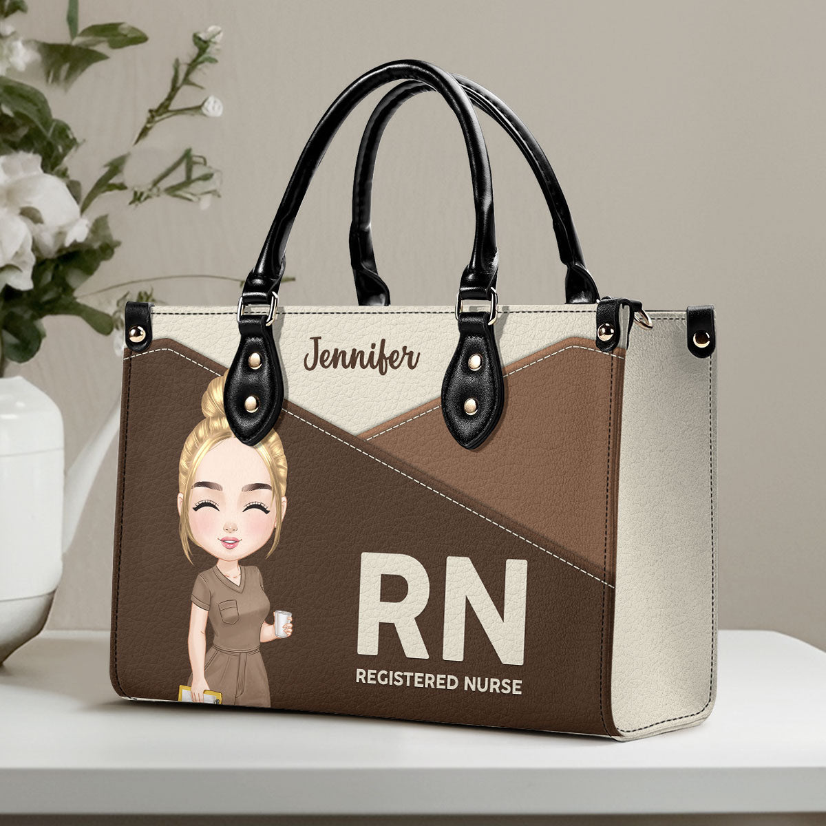 Incredibly Perfect Nurse - Personalized Custom Leather Handbag