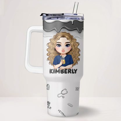 Sweet Nurse Life - Personalized Nurse 40oz Tumbler With Handle