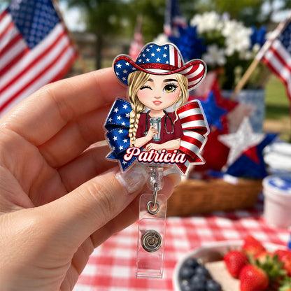 Freedom Nurse - Personalized Nurse Badge Reel