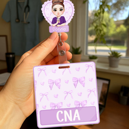 Ribbon Nurse - Personalized Nurse Badge Reel & Buddy Set