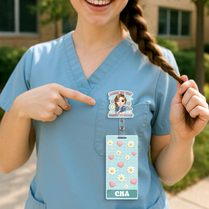 Born To Yap - Personalized Nurse Badge Reel & Buddy Set