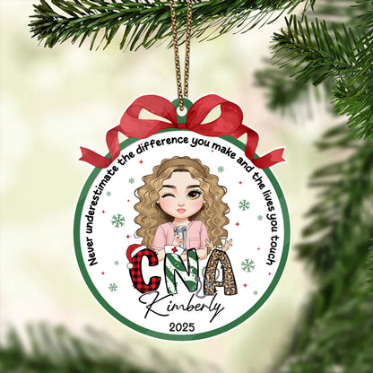 The Difference You Make - Personalized Nurse Acrylic Ornament