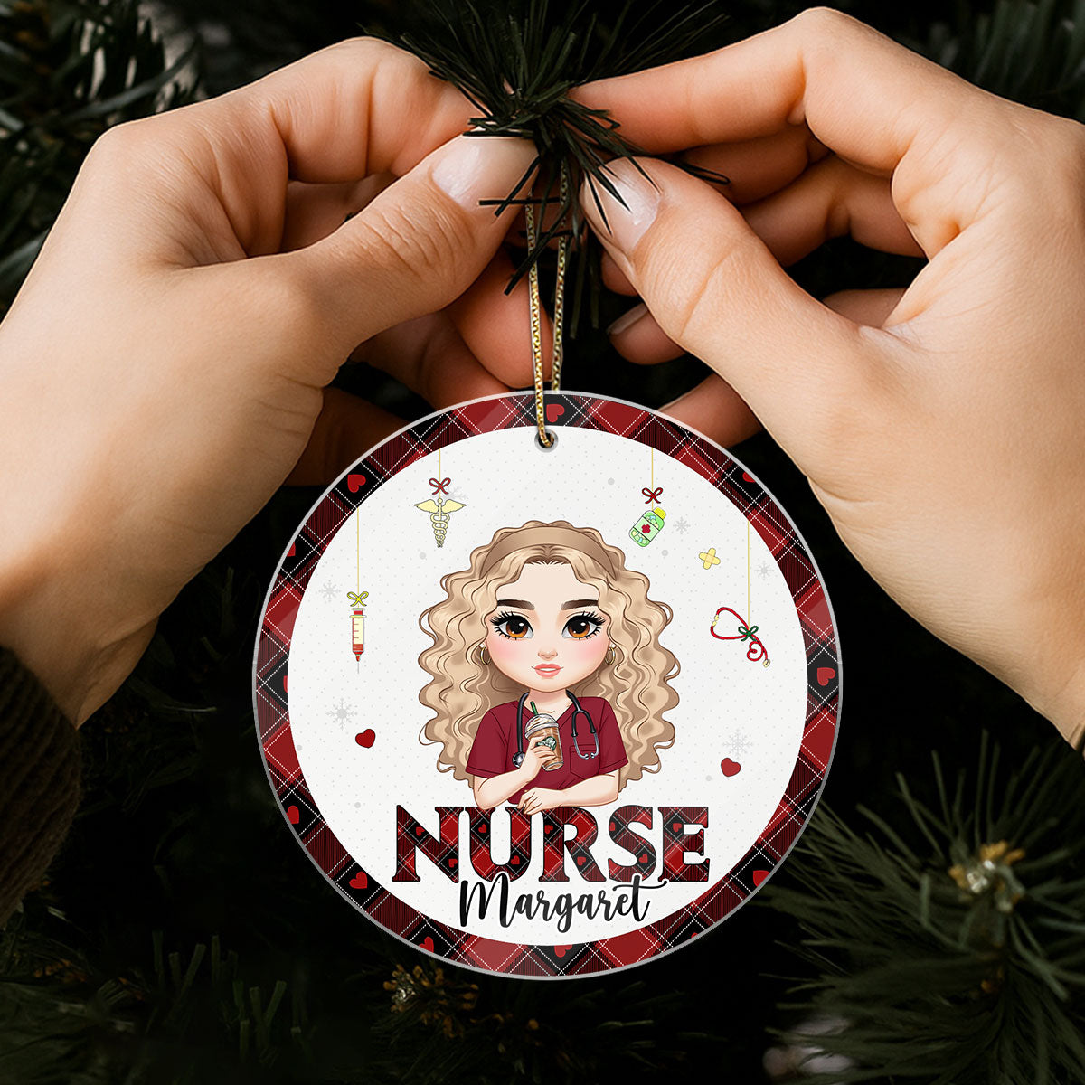 Awesome Nurse Life - Personalized Nurse Acrylic Ornament