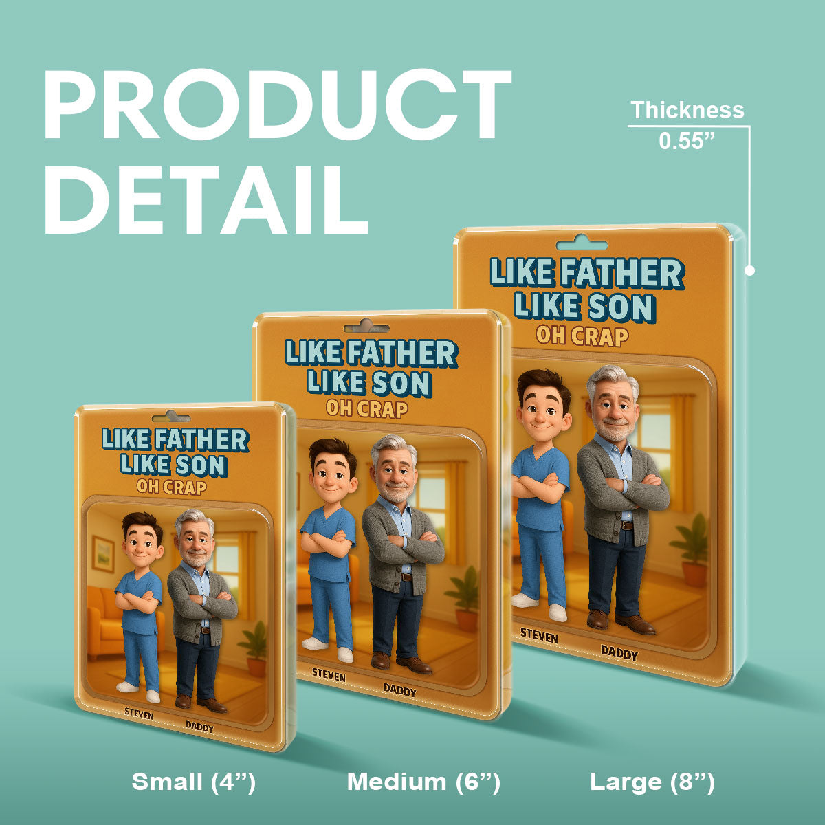 Like Father Like Daughter - Personalized Acrylic Plaque
