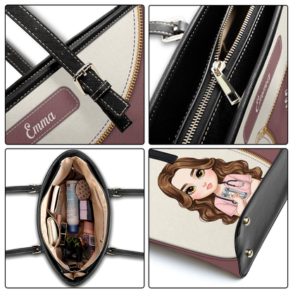 Elevated Nurse Life - Personalized Custom Nurse Leather Tote Bag Deal