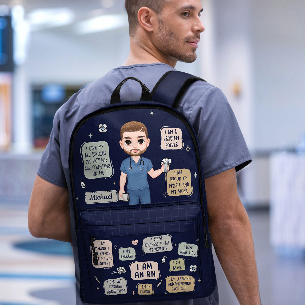 Nurse Affirmations - Personalized Backpack