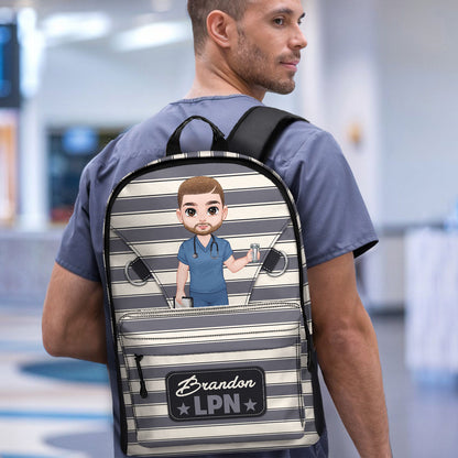 Nurse Summer Vibe - Personalized Backpack