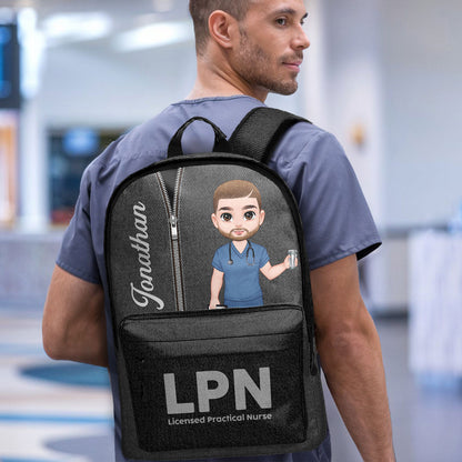 Nurse Denim Style - Personalized Backpack