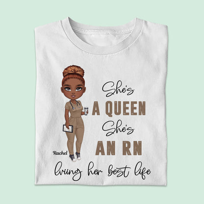 Her Best Life - Personalized Custom Nurse T-shirt, Hoodie, Sweatshirt