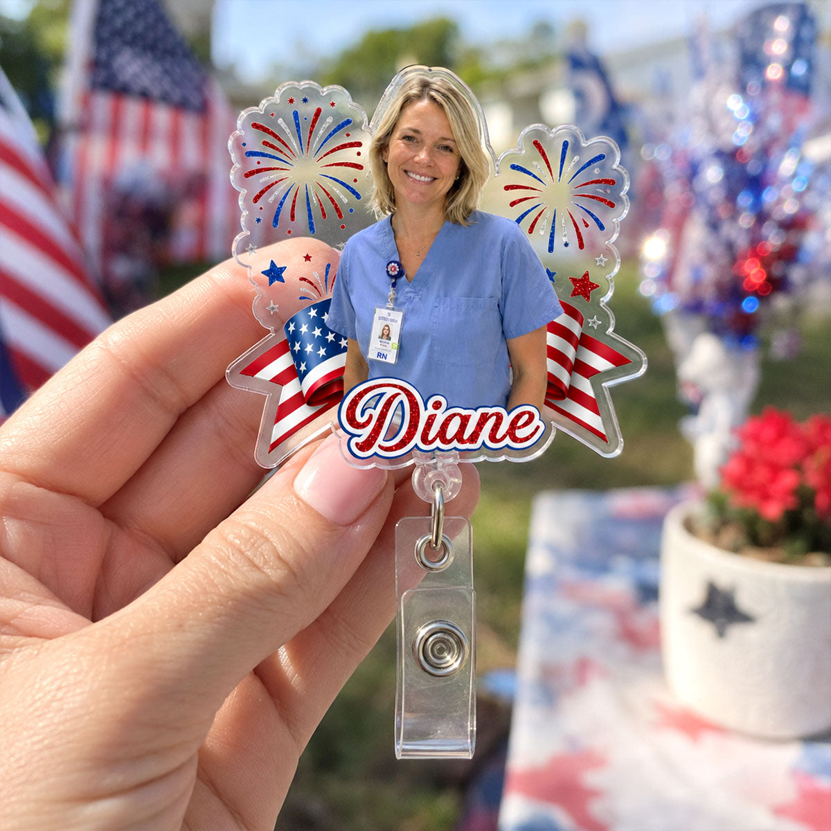 Essential Nurse USA - Personalized Nurse Badge Reel