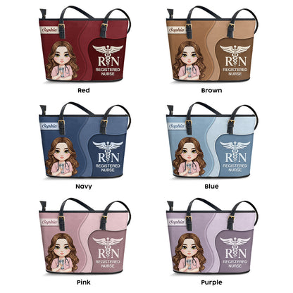 Nurse Timeless Style - Personalized Custom Nurse Leather Tote Bag Deal