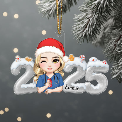 Happy Holiday Nurse - Personalized Nurse Acrylic Ornament