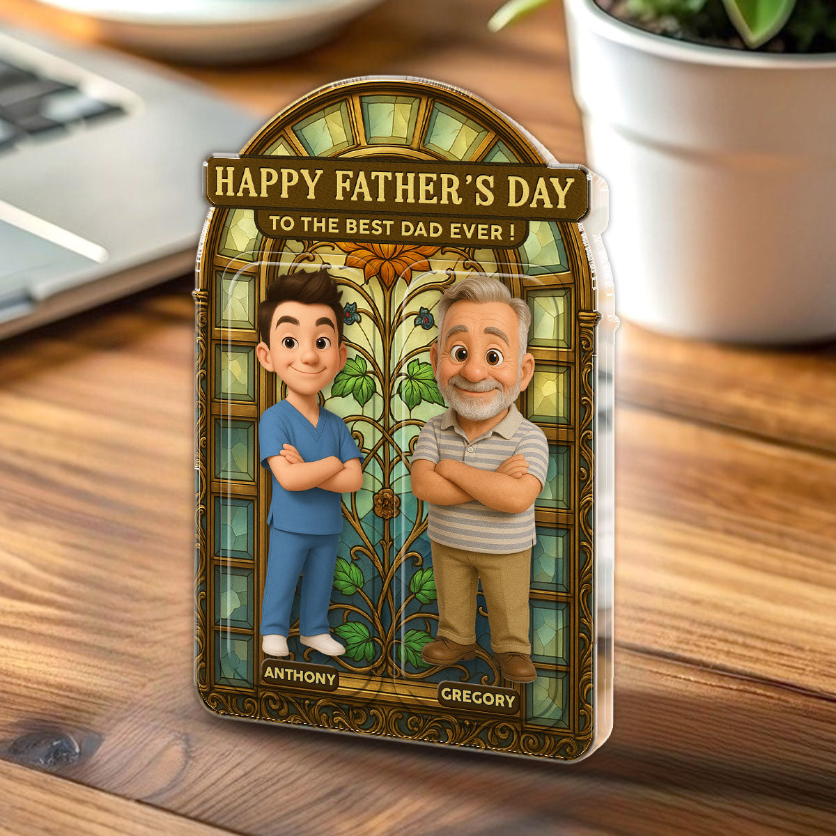 Our Best Dad - Personalized Acrylic Plaque