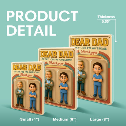 Great Job Dad - Personalized Acrylic Plaque