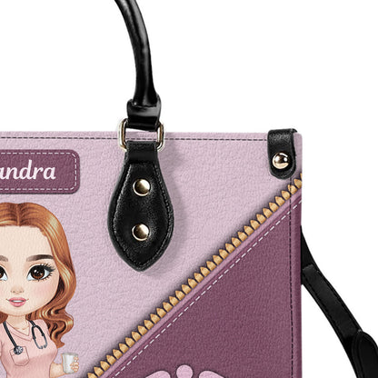 Perfect Scrub Life - Personalized Custom Leather Handbag