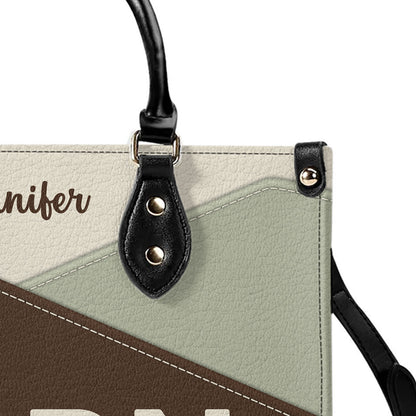 Regular Nurse But Cooler - Personalized Custom Leather Handbag