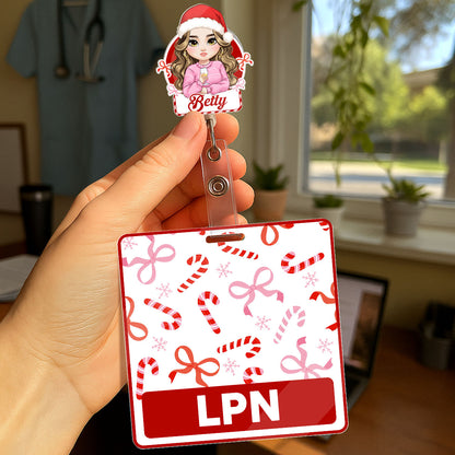 Nurse Holiday - Personalized Nurse Badge Reel & Buddy Set