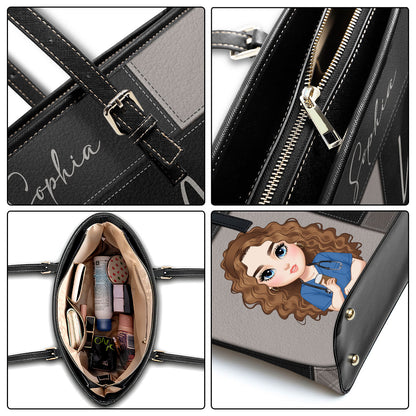Nurse Est 2025 - Personalized Custom Nurse Leather Tote Bag