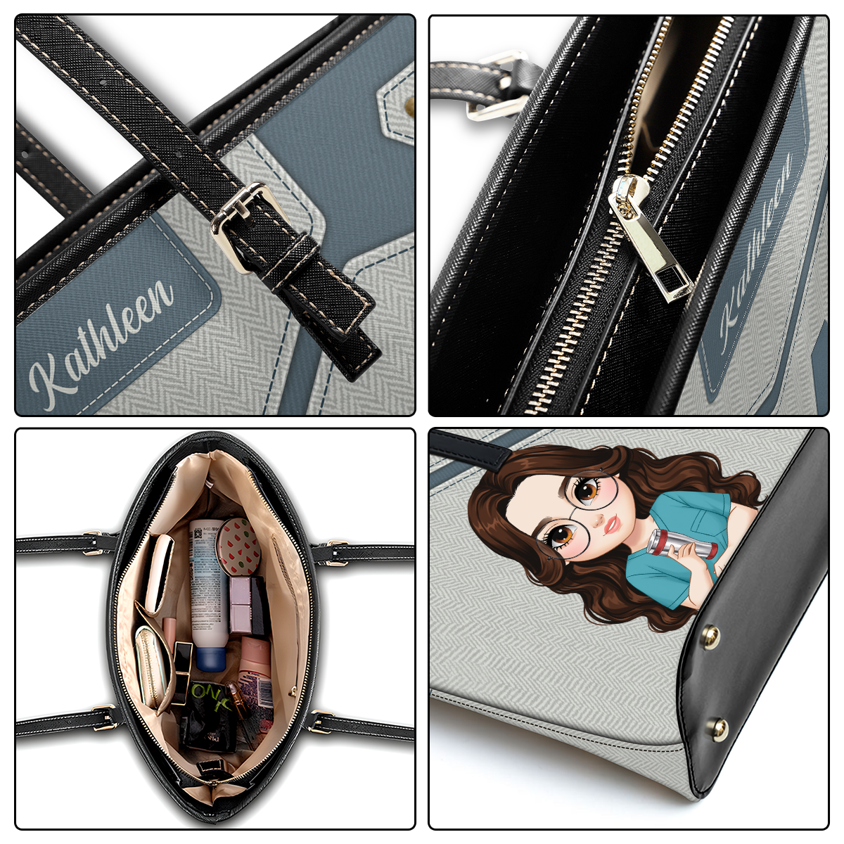 Magic Nurse Life - Personalized Custom Nurse Leather Tote Bag